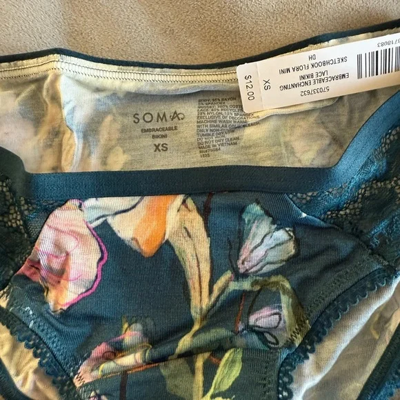 Soma Floral Bikini XS - NWT - Picture 2 of 7
